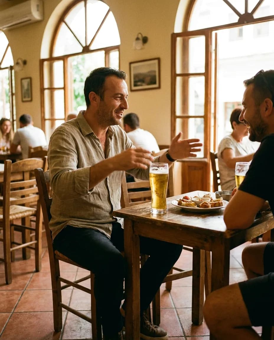 Birra Alpha 330ml — e ndarë në tavolinë kafeneje