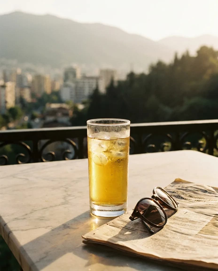 Red Bull — në një tavolinë kafeneje në Tiranë