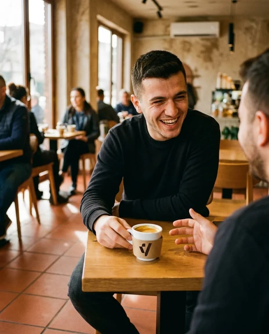 Kafe Espres GOLD — e ndarë në tavolinë kafeneje