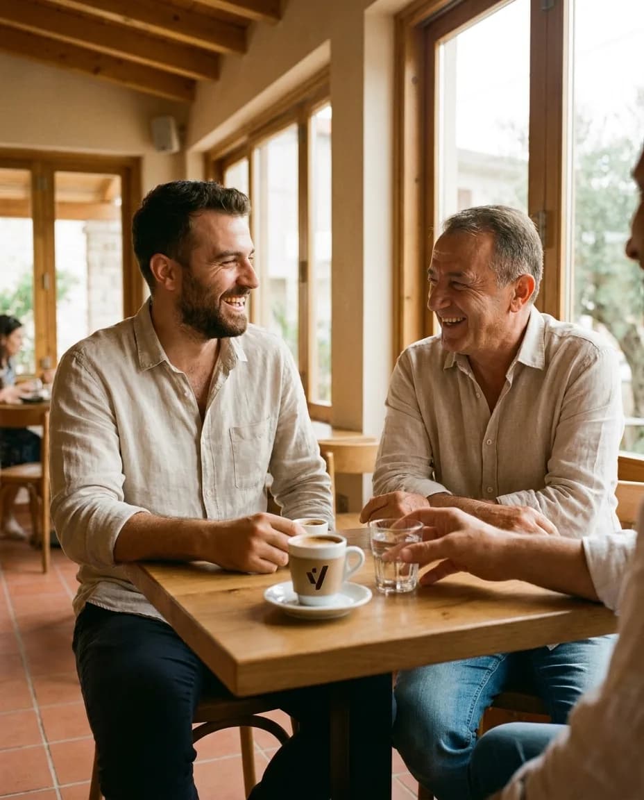 Kafe Loumidis Greke — e ndarë në tavolinë kafeneje