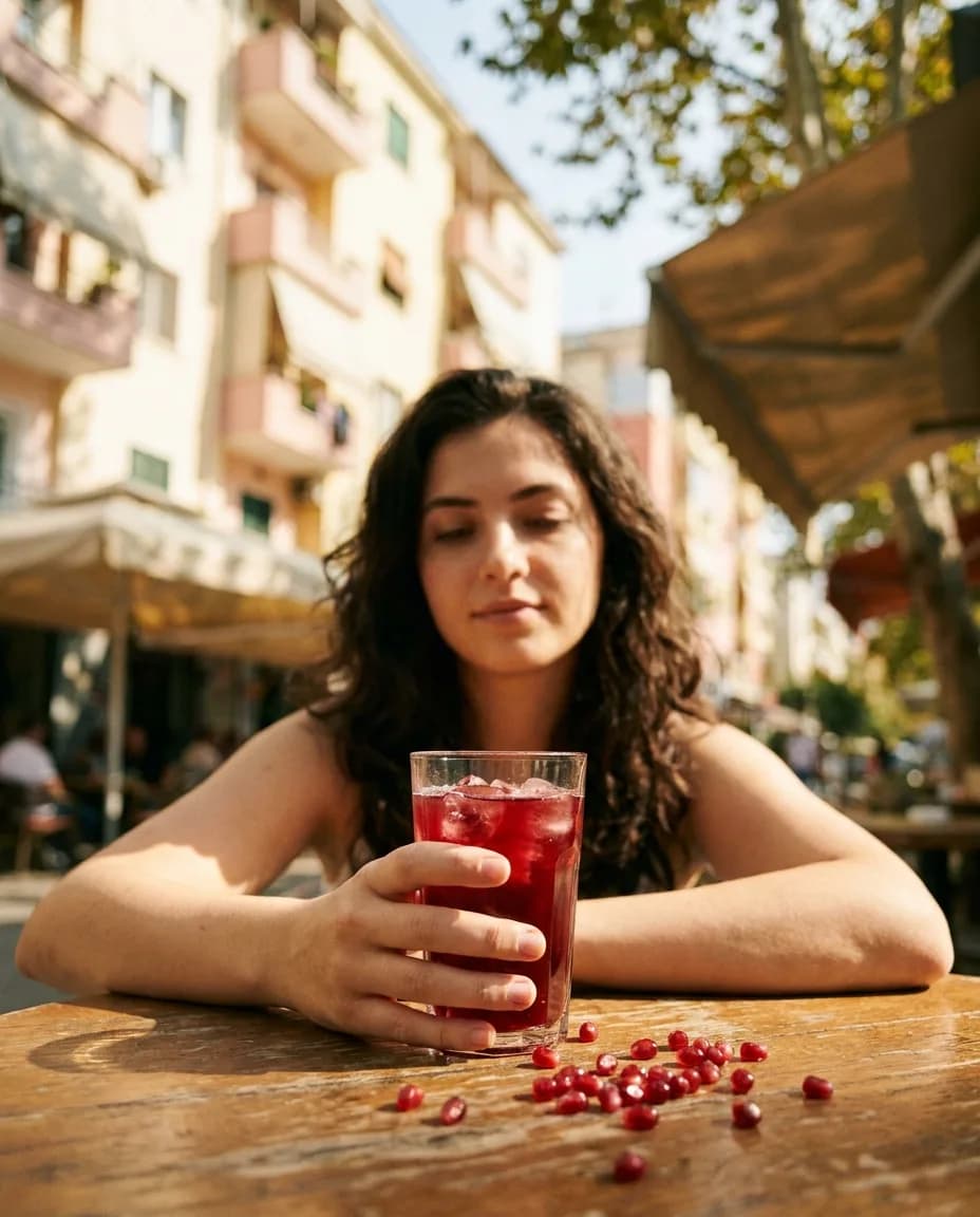 Lëng Dashnie Shege BIO — në dorë në një rrugë të Tiranës