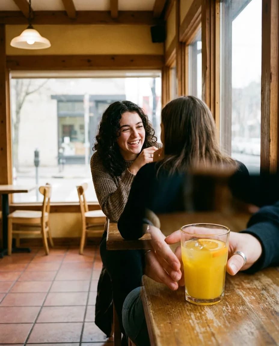 Loux Portokall — e ndarë në tavolinë kafeneje