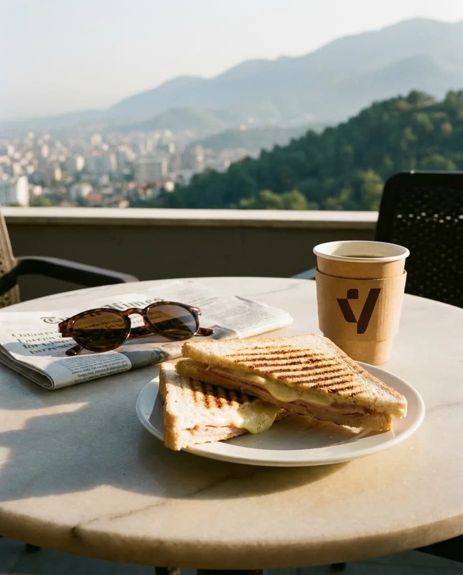 Tost me Proshutë Pule — në një tavolinë kafeneje në Tiranë