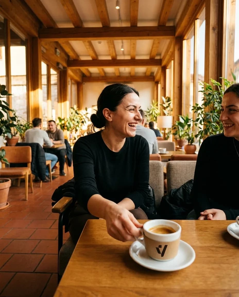 Kafe Espres pa Kafeinë — e ndarë në tavolinë kafeneje