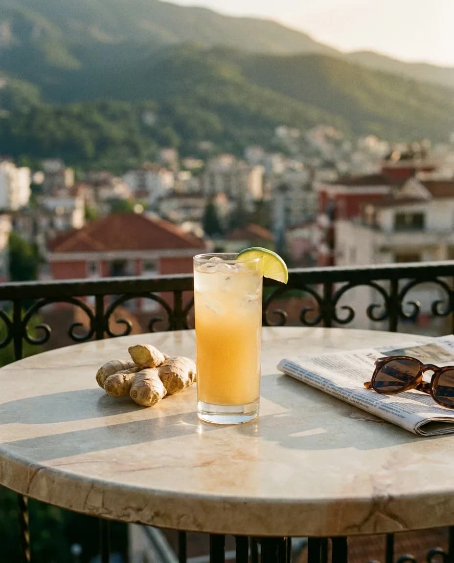 Franklin Birrë Xhinxheri — në një tavolinë kafeneje në Tiranë