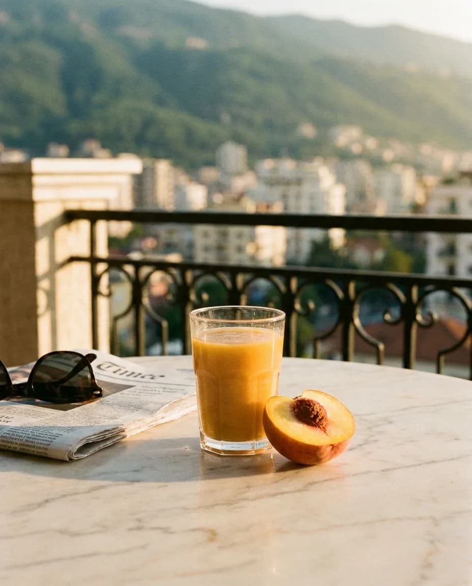 Santal Pjeshkë — në një tavolinë kafeneje në Tiranë