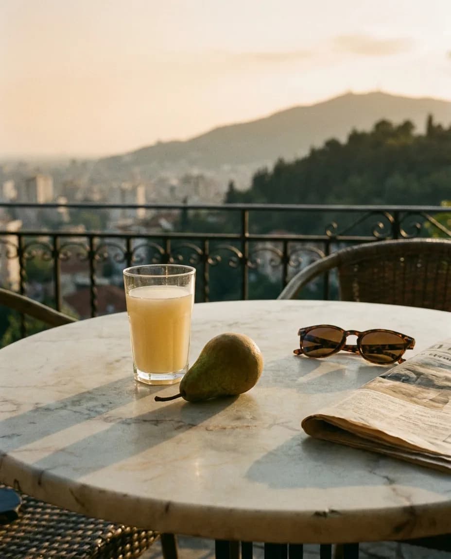 Santal Dardhë — në një tavolinë kafeneje në Tiranë