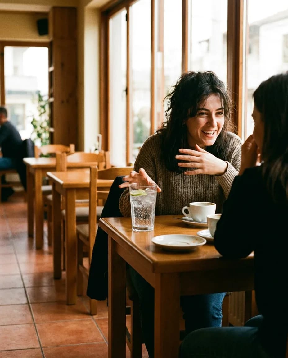 Franklin Ujë Tonik Light — e ndarë në tavolinë kafeneje